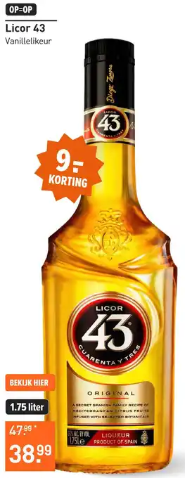 Gall & Gall Licor 43 aanbieding