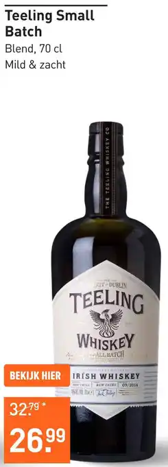 Gall & Gall Teeling Small Batch aanbieding