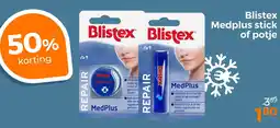 Trekpleister Blistex Medplus stick of potje aanbieding