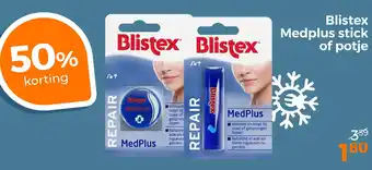 Trekpleister Blistex Medplus stick of potje aanbieding