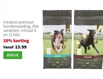 Intratuin Intratuin premium hondenvoeding. aanbieding