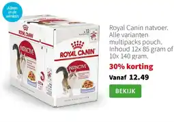 Intratuin Royal Canin natvoer. aanbieding