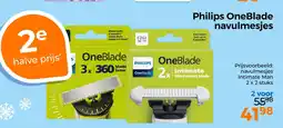 Trekpleister Philips OneBlade navulmesies aanbieding