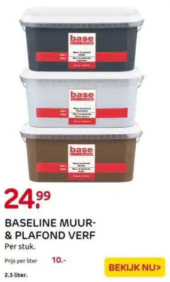 Praxis Baseline muur & plafond verf aanbieding