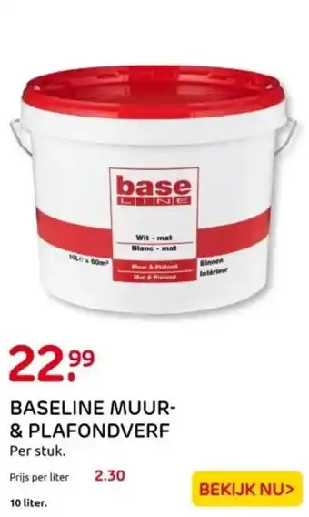 Praxis Baseline muur & plafondverf aanbieding