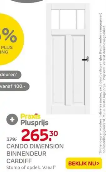 Praxis Cando dimension binnendeur cardiff aanbieding