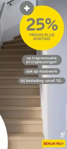 Praxis Op traprenovatie en trapleuningen aanbieding