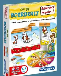 Trekpleister Clementoni Educatief spel: de Boerderii aanbieding