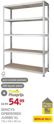 Praxis Sencys opbergrek jumbo XL aanbieding