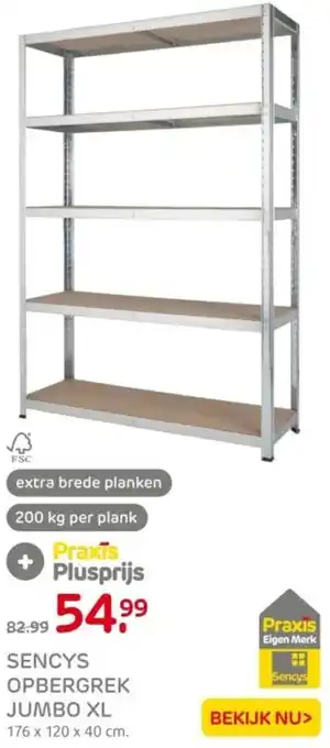 Praxis Sencys opbergrek jumbo XL aanbieding