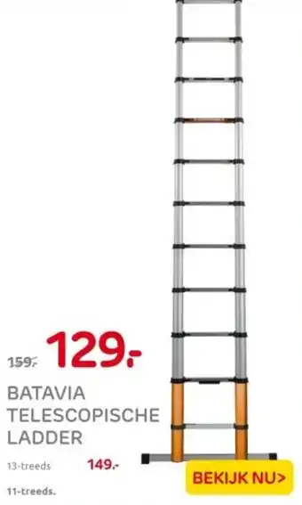 Praxis Batavia telescopische ladder aanbieding