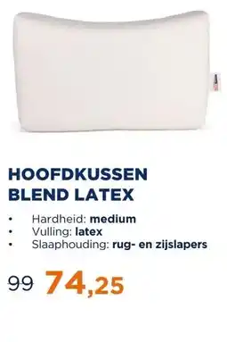 TotaalBED Hoofdkussen Blend latex | 12cm | aanbieding