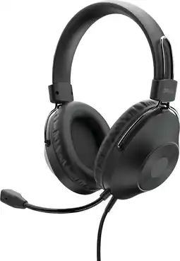 Bol.com Trust HS-250 Over Ear headset Computer Kabel Stereo Zwart aanbieding