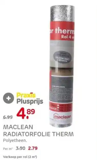 Praxis Maclean radiatorfolie therm aanbieding