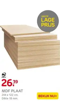 Praxis MDF plaat aanbieding