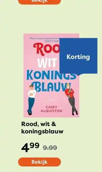 The Read Shop Rood, wit & koningsblauw aanbieding