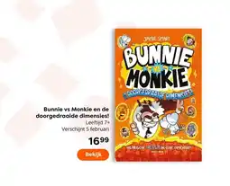 The Read Shop Bunnie vs Monkie en de doorgedraaide dimensies! aanbieding