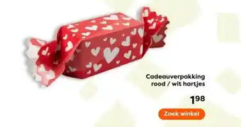 The Read Shop Cadeauverpakking rood / wit hartjes aanbieding