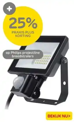 Praxis Op Philips projectline breedstralers aanbieding