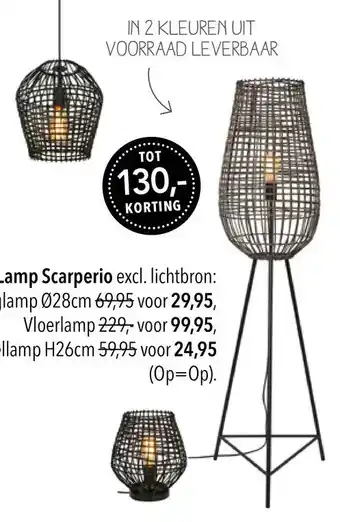 Pronto wonen Lamp Scarperio aanbieding