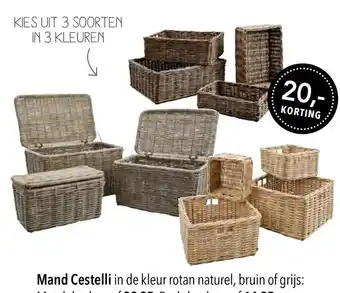 Pronto wonen Mand Cestelli aanbieding