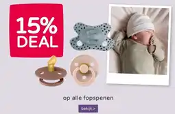 Prenatal 15% DEAL op alle fopspenen aanbieding