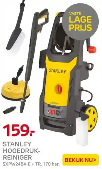 Praxis Stanley hogedrukreiniger aanbieding