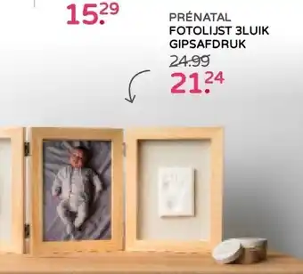 Prenatal Prénatal fotolijst met gipsafdruk aanbieding