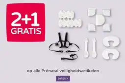 Prenatal 2+1 GRATIS op alle Prénatal veiligheidsartikelen aanbieding