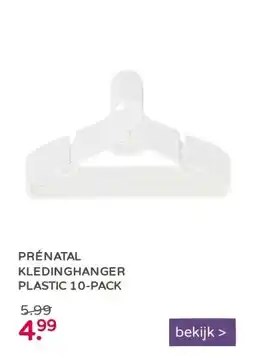 Prenatal Prénatal kledinghanger plastic 10-pack aanbieding