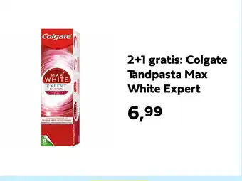 Plein.nl 2+1 gratis: Colgate Tandpasta Max White Expert aanbieding