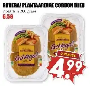 MCD Supermarkt GOVEGA! PLANTAARDIGE CORDON BLEU aanbieding