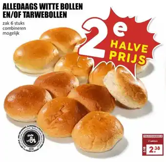 MCD Supermarkt ALLEDAAGS WITTE BOLLEN EN/OF TARWEBOLLEN aanbieding