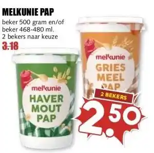 MCD Supermarkt MELKUNIE PAP aanbieding