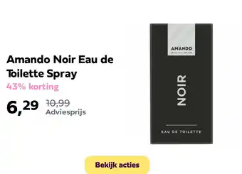 Plein.nl Amando Noir Eau de Toilette Spray aanbieding