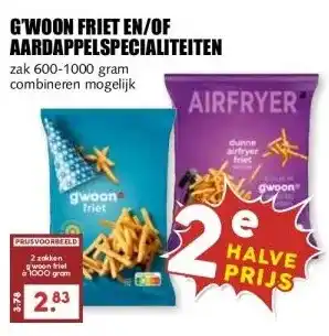 MCD Supermarkt GWOON FRIET EN/OF AARDAPPELSPECIALITEITEN aanbieding