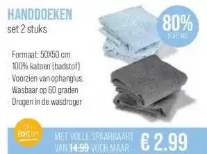 MCD Supermarkt HANDDOEKEN aanbieding