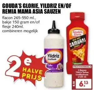 MCD Supermarkt GOUDA'S GLORIE, YILDRIZ EN/OF REMIA MAMA ASIA SAUZEN aanbieding