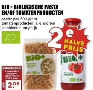 MCD Supermarkt BIO+BIOLOGISCHE PASTA EN/OF TOMATENPRODUCTEN aanbieding