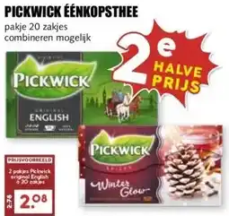 MCD Supermarkt PICKWICK ÉÉNKOPSTHEE aanbieding