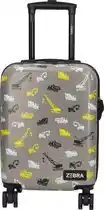 Bol.com Zebra Trends Travel Kinderkoffer grijs - koffer - trolley aanbieding