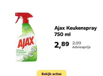 Plein.nl Ajax Keukenspray 750 ml aanbieding