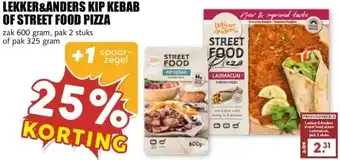 MCD Supermarkt LEKKER&ANDERS KIP KEBAB OF STREET FOOD PIZZA aanbieding