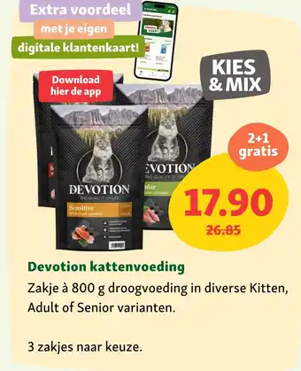 Maxi Zoo Devotion kattenvoeding aanbieding