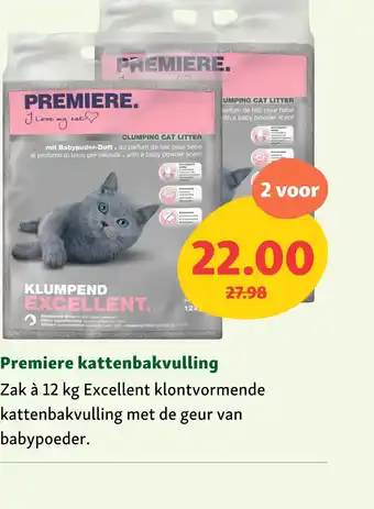 Maxi Zoo Premiere kattenbakvulling aanbieding