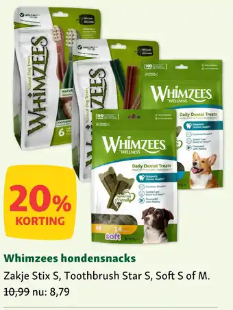 Maxi Zoo Whimzees hondensnacks aanbieding