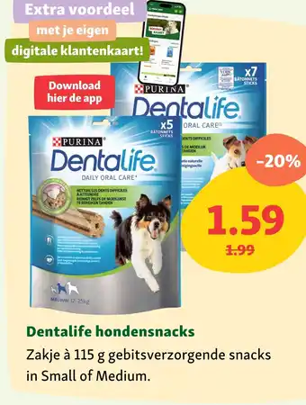 Maxi Zoo Dentalife hondensnacks aanbieding