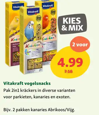 Maxi Zoo Vitakraft vogelsnacks aanbieding