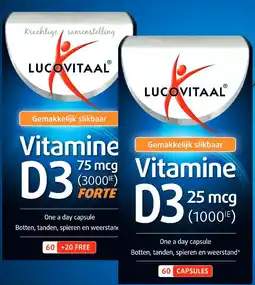 Lucovitaal Vitamine D3 25 mcg (1000¹E) aanbieding