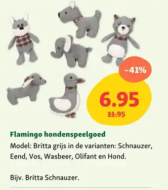 Maxi Zoo Flamingo hondenspeelgoed aanbieding